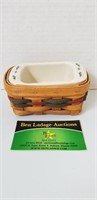 Longaberger Basket w/ Pottery Insert, 1994