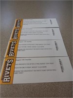 Rockford Rivets 4 tickets to August 13thgame
