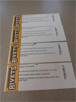 Rockford Rivets 4 tickets to August 13thgame