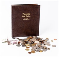 Coin Grab Bag Assorted Coins W/ Dansco Halves