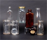 Lot of Vintage Glass Jars & Bottles