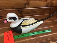 Dave Frier long-tailed duck signed glass eye