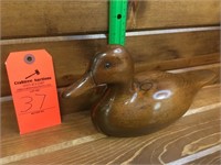 carved wood decoy gloss finish