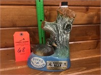 Jim Beam Ducks Unlimited wood duck drake decanter