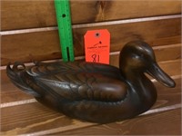 wood carved decoy-signed and numbered but