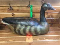 large hand carved, painted Canada goose