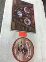 2 repro Winchester tin signs selling pair