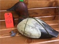 D. Maas canvasback w/ line and weight, signed