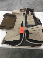 trap shooting vest and shell bag