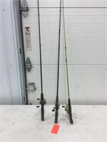 3 rod and reels