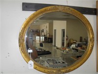 23 X 27 GOLD GILDED FRAMED BEVELED WALL MIRROR