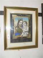 23 X 28 FRAMED RELIGIOUS PRINT