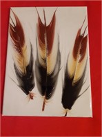 8" x 10" Non Framed Feathers Acrylic Art