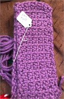 New Adult Size Violet Handmade Scarf