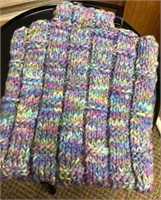 Knitted multi colored bag