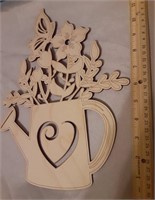 Laser Flower Watering Can Decor