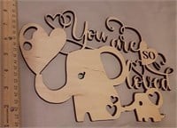 You Are So Loved Elephant wall decor