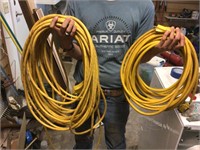 Two large heavy duty extension cords