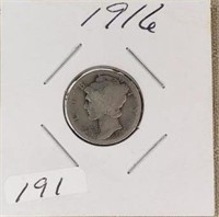 1916P Mercury Dime