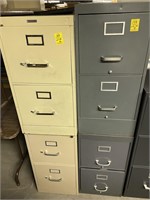 (4) 2-Drawer Filing Cabinets