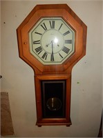 Alaron 31-Day Wood Wall Clock w/ Key