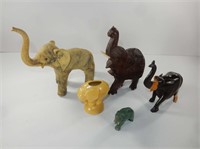 Elephant Collection (Frankoma, Wood, Metal)