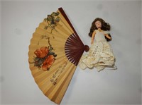 Oriental Fan and Doll