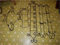 Wrought Iron Wall Mount Plate Hangers