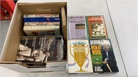 Box of assorted Books about various sports
