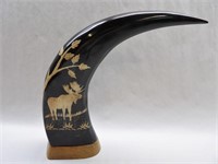 Decorative Carved Horn