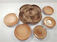 Frankoma Plate(2), Lazy Susan and Saucer (3)