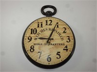 Watches Repaired Plastic Wall Clock w/ Key