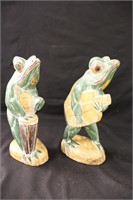 Wood Frog Figurines