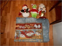 Misc Christmas Items (Snowman, Santa, Fleece)