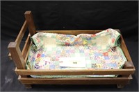 Doll Bed and Vintage Baby Quilt