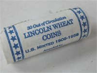 Roll 30 Out Of Circulation Wheat Pennies