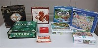 Assorted Board Games & Puzzles - GB