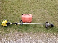 Champion Straight Shaft Trimmer +Gas/oil Can-GF