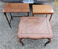 3 Assorted Wood Tables - GM