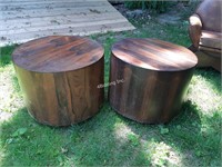 Wood Cylinder look  Matching Tables