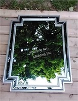 Large Framed Hung Mirror