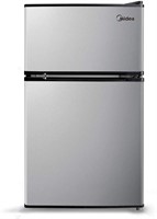 Midea 3.1CuFt Compact Refrigerator Stainless Steel