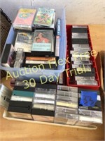 boxes of cassette tapes