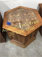 hexagon end table