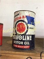 Havoline motor oil tin
