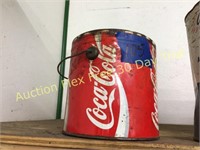 Coca cola tin bucket