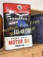 Gambles 10W-30 oil can