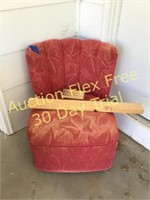 Red sitting chair