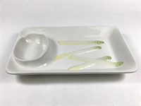 Italian Ceramic Asparagus Tray