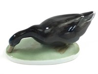 Rosenthal Hand Painted Black Goose Figurine
